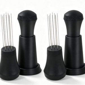 Koffie Verdeler - Koffie Roerder - Accessoires Espressomachines - Gelijkmatige Extractie - Voor Koffiepoeder Naald Espresso Roergereedschap - zwart - 2 stuks