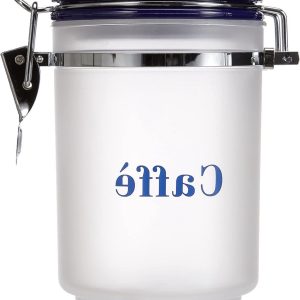 Koffie Voorraaddoos - Bewaar Pot - Keuken Organiseren - Strakke Kliksluiting - 072 Liter - Blauw