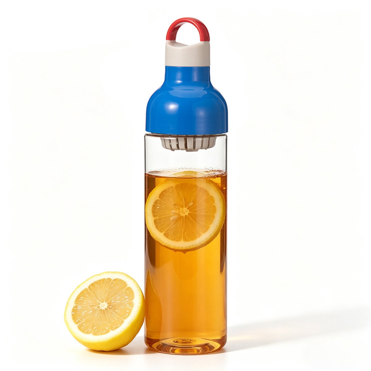 Koffie- & Theebrouwer - 800ml - Met Afneembare Filter - Lekvrij - Voor Koude Brew/IJskoffie/Fruitthee - Dubbel Uitloopontwerp - Voor Thuis/Kantoor/Camping - Blauw - 800ml - 1 Stuk