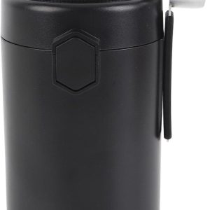 Koffiebewaarbak - Voorraadbus RVS - Koffiebonen Vers Houden - Met Vochtigheidsmeter - 18 x 10 x 10 cm - Zilver