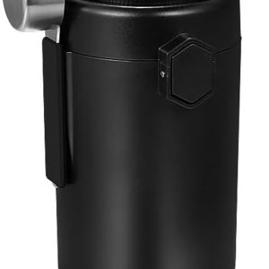 Koffieblik luchtdicht roestvrij staal, koffiebonenhouder van roestvrij staal 304, vacuüm, wegwerp afvoerlucht, vochtmonitor, maatlepel voor koffiebonen, koffiepoeder, noten, thee, suiker