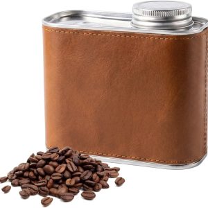 Koffieblik luchtdicht roestvrij staal, koffiecontainer van hoogwaardig blik met draaideksel, aromablikje, aromadichte vacuümdoos voor koffiebonen, koffiepoeder, noten, thee, melkpoeder, meel