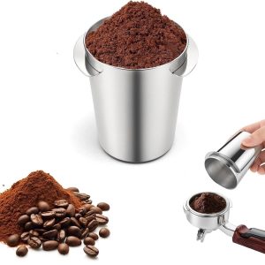 Koffiebonen doseerbeker 51 mm - roestvrij staal - perfect voor espressomachines - ideaal voor thuis en cafés - ShopVlot