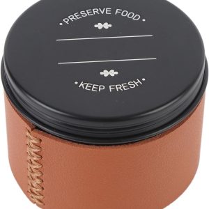 Koffieboon Luchtdicht Kan Mini Draagbaar Duurzaam Koffieboon Thee Snoepjes Opslagcontainer voor Reiskantoor Aluminium PU-leer 150 Ml
