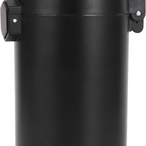 Koffiebus Roestvrij Staal - Opslagcontainer Dubbellaags - Verse Koffie Bewaren - Met Vochtigheidsmeting - 8 x 15 Cm - Zilverkleurig