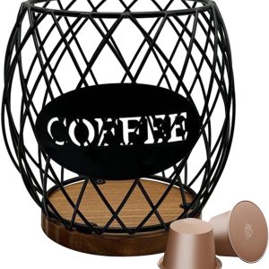 Koffiecapsule Organizer - Metalen Opbergmand, Aanrecht Pod Houder, Keuken Container | Home Office Pantry Hotel Boerderij Slaapzaal Arm Organisatie