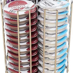 Koffiecapsulehouder compatibel met Tassimo (52 x capsules) - standaard voor koffiecapsules Tassimo - 360° verschuifbaar en antislip - koffiepadhouder