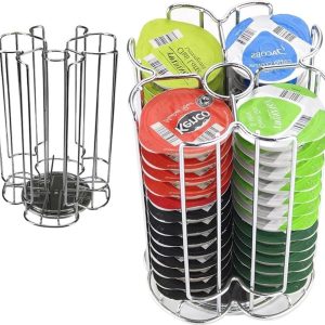 Koffiecapsulehouder compatibel voor 52 Tassimo-capsules, standaard voor Tassimo-koffiecapsules - 360° draaibaar en antislip - koffiepadhouder