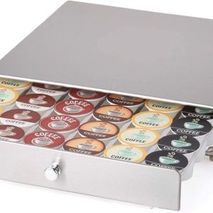 Koffiecup Houder - Opslaglade - Keuken Organisatie - Ruimtebesparend Ontwerp - 36 Cups - Metaal