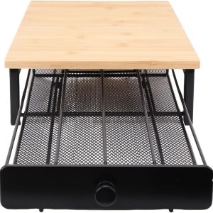 Koffiecup Lade - Capsule Organizer - Keuken Organiseren - Rustieke Stijl - 40 Cups Capaciteit - Houtkleur