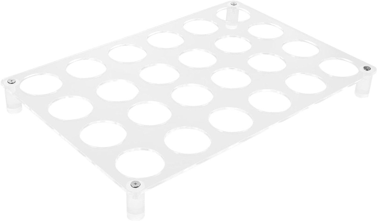 Koffiecup Organizer - Capsulehouder Lade - Keuken Organiseren - Kristalhelder Acryl - 32.7X22.23cm - Transparant