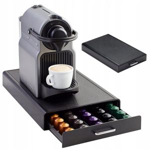 Koffiecup Organizer met Lade - Zwart, 50 Cups