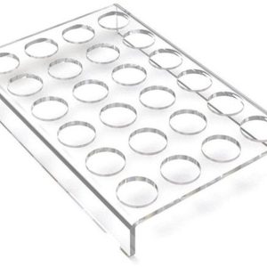 Koffiecupjes Opbergrek - Koffiecup Houder - Keukenlade Organiseren - Kristalhelder Acryl - 34.6 x 26.5 x 5 cm - Transparant