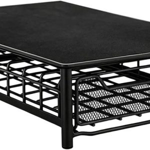Koffiecups Lade - Koffiepad Houder - Keuken Organiseren - Sterk Metaalgaas - 40-60 Cups - Zwart