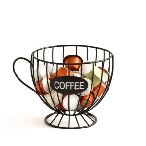 Koffiecups houder - Capsulehouder nespresso - Capsulehouder dolce gusto - ijzer - Zwart