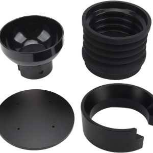 Koffiedoseerring - Trechter Koffiemolen - Koffie Malen - 2-in-1 Functie - 58mm - Zwart