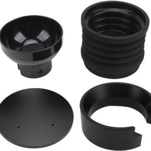 Koffiedoseerring - Trechter Koffiemolen - Koffie Malen - 2-in-1 Functie - 58mm - Zwart
