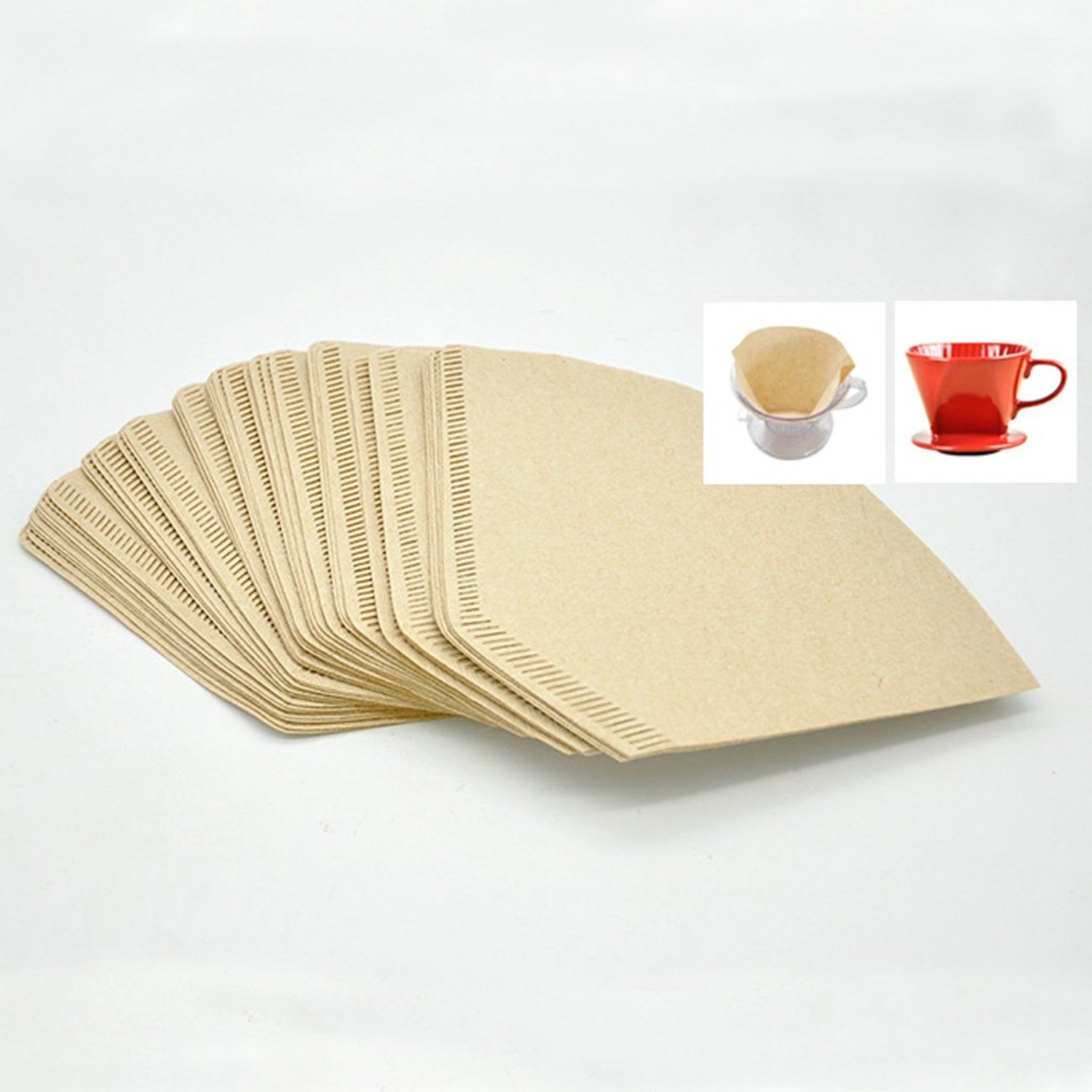 Koffiefilters - Maat 101 - Voor espressomachines en filterapparaten - Wit - 100 stuks