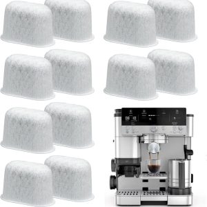 Koffiefilters voor Ninja Luxe Cafe, 12-pack geactiveerde koolstofwaterfilter voor Ninja koffiemachine accessoires, compatibel met Ninja Luxe Café Premier Espressomachine ES601UK & Pro Series ES701UK