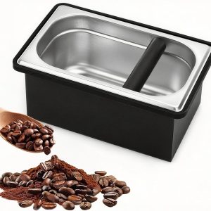 Koffieklopbox van roestvrij staal voor espressomachine, koffiepuck container voor perfecte koffieervaring