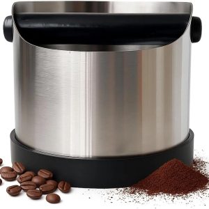 Koffieknock-box, afklophouder voor zeefdrager, koffiedik-afslagcontainer met afneembare klophendel, geschikt voor keuken, café, kantoor, restaurant, 700ML