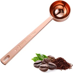 Koffielepel, roestvrij staal, hoogglans gepolijst, theelepel voor thuis, hotel [roségoud]