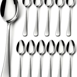 Koffielepels RVS Theelepels Vaatwasbestendig Elegante 14cm Silver