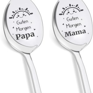 Koffielepels, cadeaus voor mama en papa met gravure A