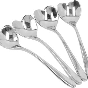 Koffielepels hartvormig, hartvormige roertheelepel, espressolpel, mini voor ijs, dessert, thee, koffie, suiker, roerlepels