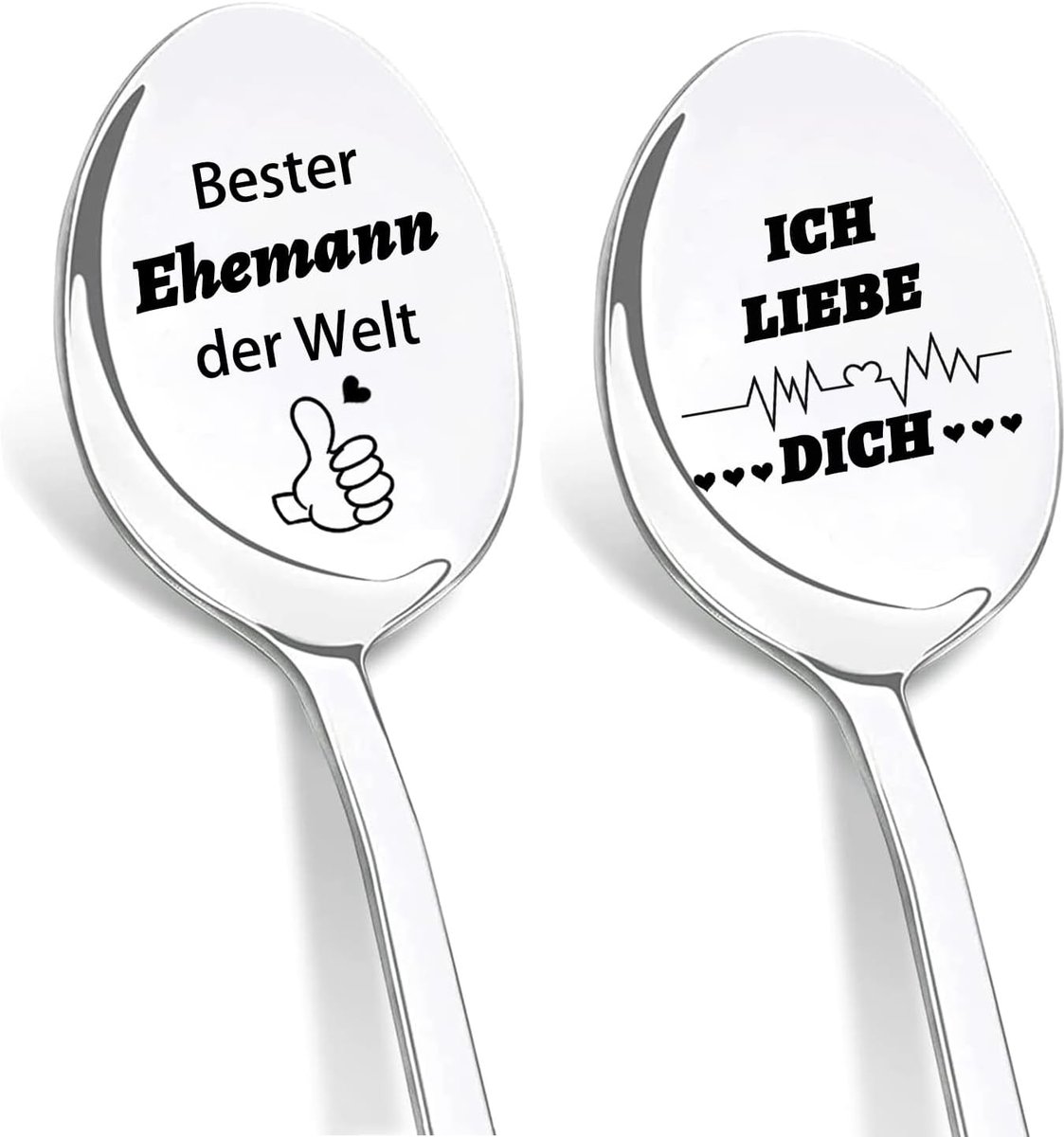 Koffielepels met gravure, beste echtgenoot ter wereld, liefdeslepel, verjaardagscadeau, huwelijksdag, paascadeaus voor mannen en mannen