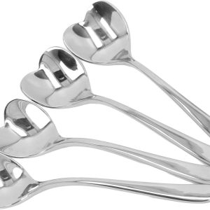 Koffielepels, theelepels, roerlepels, harten, dessert, suiker, roestvrij staal, hartvormige roerlepel, roerlepel, tafellepel, koffielepel, lepel, voor lepel, theelepel, thee, koffie