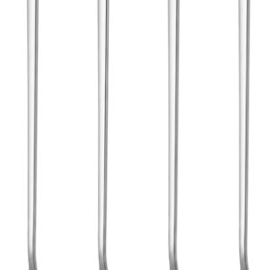 Koffielepelset, 4-delige 304 roestvrijstalen spiegelpools roerlepels, 24 cm lange steel bar en theelepel set voor espresso, ijs, dessert, vaatwasmachinebestendig, voedselveilige theelepel geschenkset