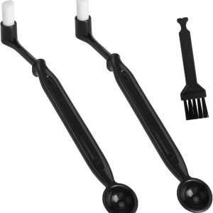 Koffiemachine Borstelset - Zwart - 22,5 cm - Reinigingsset voor Portafilter en Koffiemolen