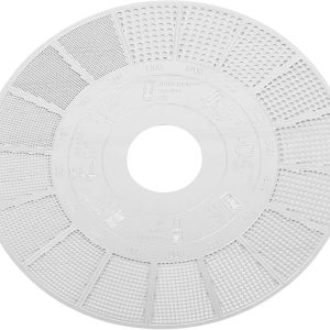 Koffiemaling Referentiekaart - Maalgids Roestvrij Staal - Optimale Koffie Zetten - 16 Maalniveaus - 8.5 cm Diameter - Zilver