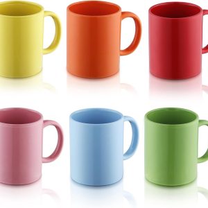 Koffiemok set 6 stuks, 350 ml, vaatwasserbestendig