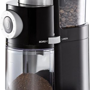 Koffiemolen - Bonenmaler - Verse koffie - Schijfmolen met 2 staal schijven - 250 gram - Zwart
