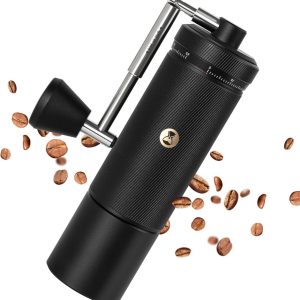 Koffiemolen Handmatige Chestnut S3 - Numerieke Externe Instelling - Volledig Metalen Behuizing - Roestvrijstalen Maalwerk - Espresso tot French Press - Zwart