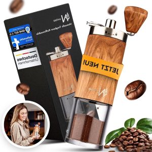 Koffiemolen Handmatige Hout Keramische Molen Verstelbare Slijpniveau Praktische Opbergbare Koffiemolen voor Elk Type Koffie - Koffiebonen Maler met Handige Opbergmogelijkheid