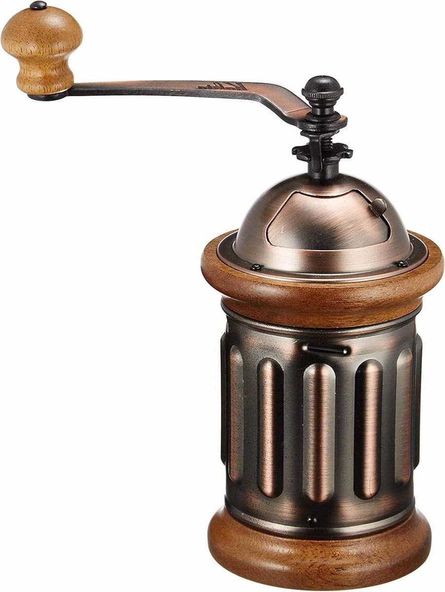 Koffiemolen Handmolen - Hand Koffiemolen - Verse Koffie Zetten - Gietijzeren Molenaar - 185mm hoogte - Zwart