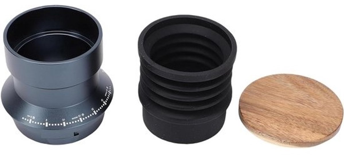 Koffiemolen Hopper - Enkele Dosis - Koffie Malen - Zero Retention Ontwerp - 9.4x14cm - Zilver