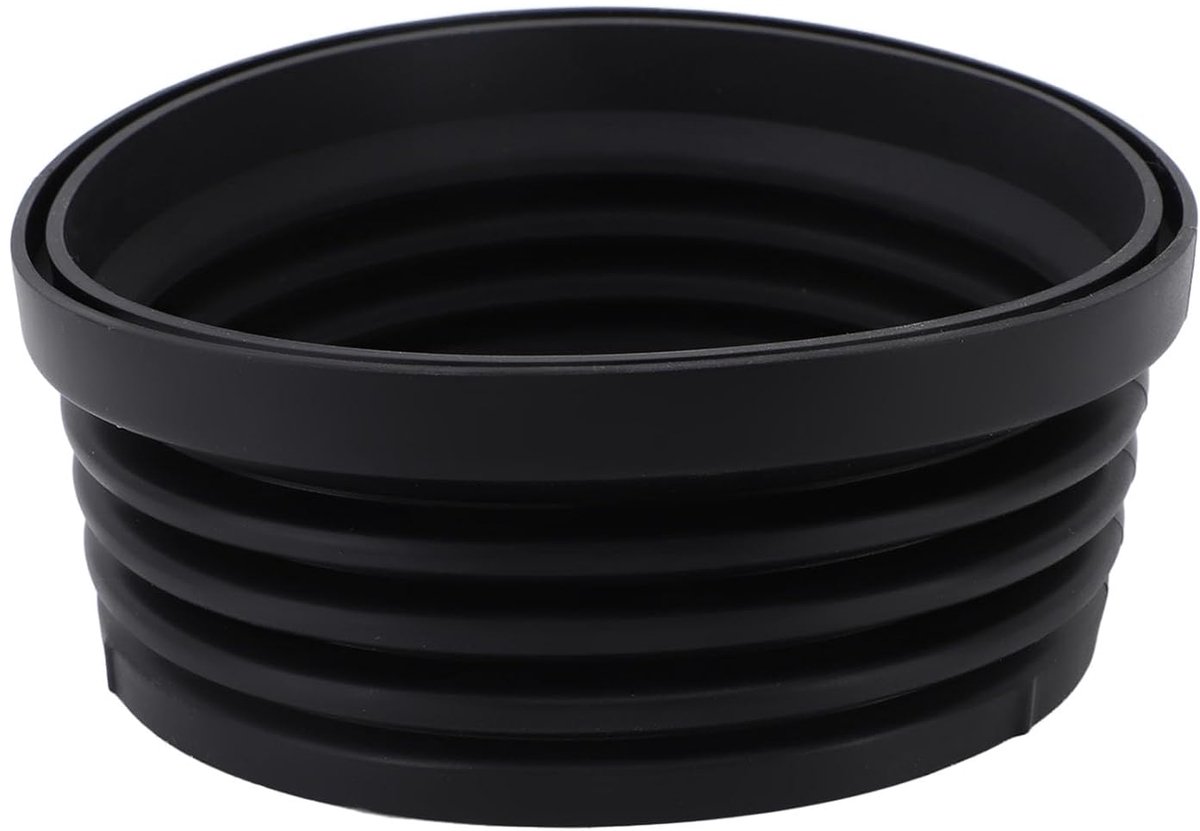 Koffiemolen Hopper - Enkele Dosis Trechter - Minder Afval - Voedselveilige Afdichting - 13.5 x 5.5 cm - Zwart