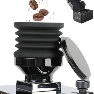 Koffiemolen accessoires met doseerfuncties, 2-in-1 trechter met deksel en siliconen bellows voor het vullen en reinigen van koffiebonen