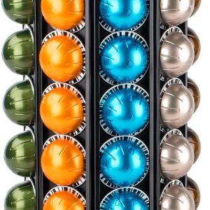 Koffiepad carrouselhouder voor Nespresso - 360 graden rotatie - opslag voor 56+ capsules