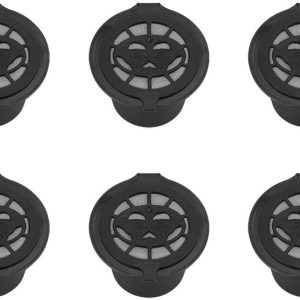 Koffiepads Herbruikbaar - Koffiesulefilter - Kunststof/Roestvrij Staal - 6 Stuks - Duurzaam - Navulbaar - Veilig in Gebruik - Koffiefilter