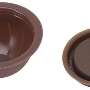Koffiepads Herbruikbare Navulset - 5 Lege Peulen - 2 Siliconen Capsuleschijven - Lepel - Borstel - Compacte Maat 5,8 x 2,5 cm - Koffiecapsules