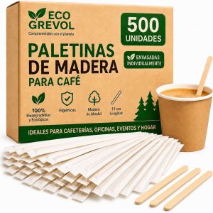 Koffiepads - Hout - 11 cm - Biologisch Afbreekbare Houten Lepels - Voor Koffie en Thee