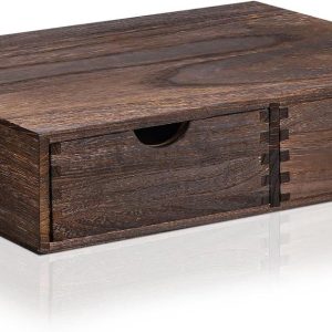 Koffiepads Opberger - Lade Organizer - Keuken Organiseren - Duurzaam Paulownia Hout - 40 x 30 cm - Bruin