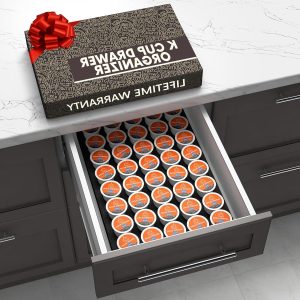 Koffiepads Organizer - Lade Houders - Keuken Organiseren - Ruimtebesparend Ontwerp - 40 Stuks - Zwart