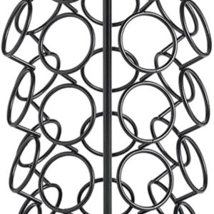 Koffiepads Organizer - Opslag Rack - Keuken Organiseren - 360 Graden Roterend - 18 x 18 x 33 cm - Zwart