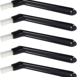 Koffiereinigingsborstelset - Zwart - 14 cm - 5-delige Set met Natuurlijke Haren - Voor Koffiezetsystemen en Koffiemolens